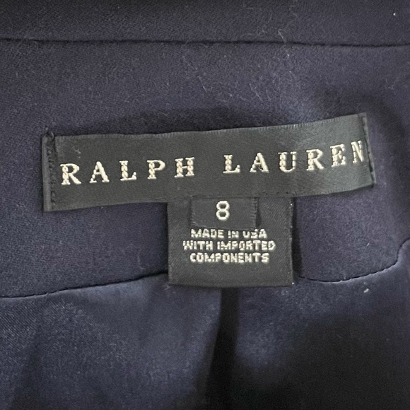Ralph Lauren Black Label Blazer Women’s Size 8 Blue 100% Wool USA Made. - Picture 8 of 10